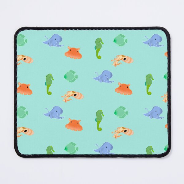 Item preview, Sea creatures repeating pattern designed and sold by Bubocrafts.