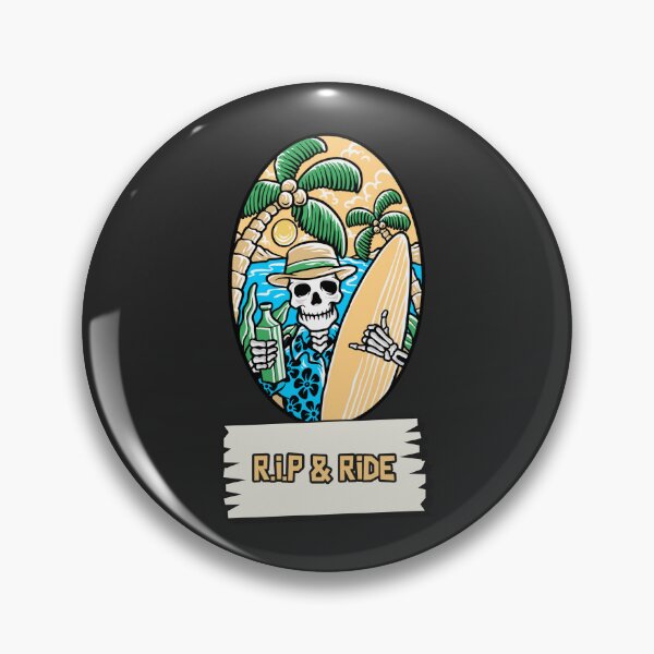 Item preview, RIP & RIDE - Surfing Skeleton  designed and sold by MrLAS.