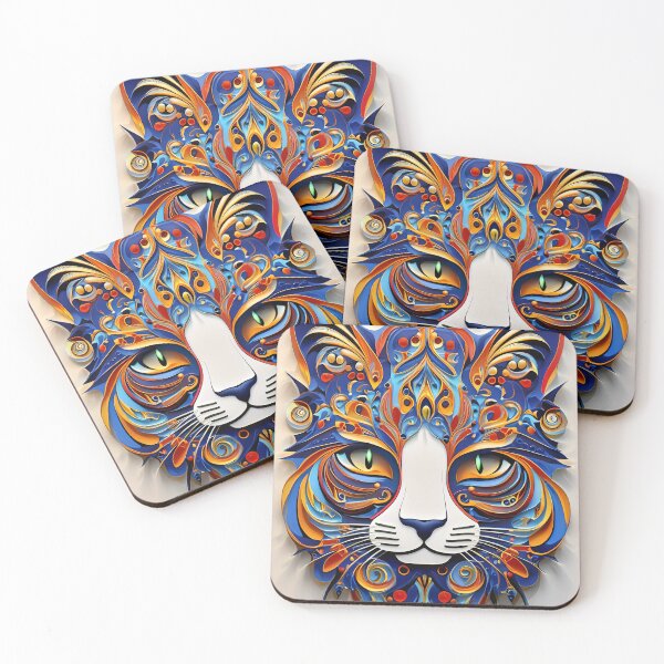 Item preview, Gato genial 5 designed and sold by Kallak-AI-Art.