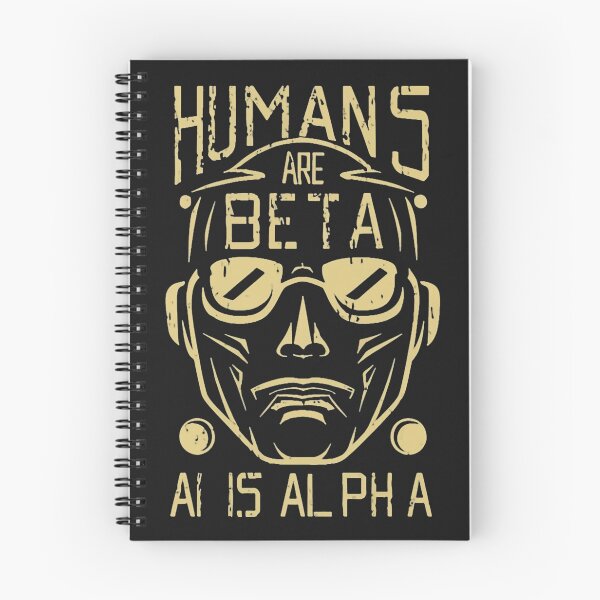 Item preview, Humans are beta, AI is alpha designed and sold by MindFrank.
