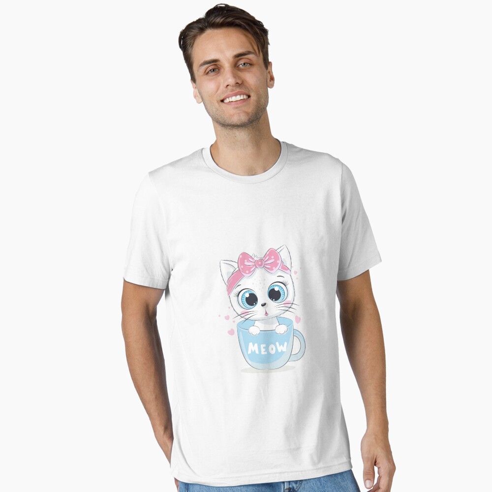 Meow: Cute Kitten Essential T-Shirt - cute pet design by HackerLooks