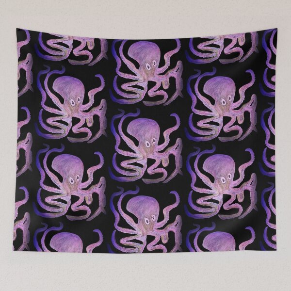 Item preview, Creepy Pink and Purple Octopus designed and sold by TheWorldFamous.