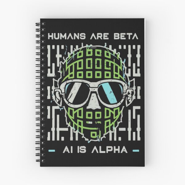 Item preview, Humans are beta, AI is alpha designed and sold by MindFrank.