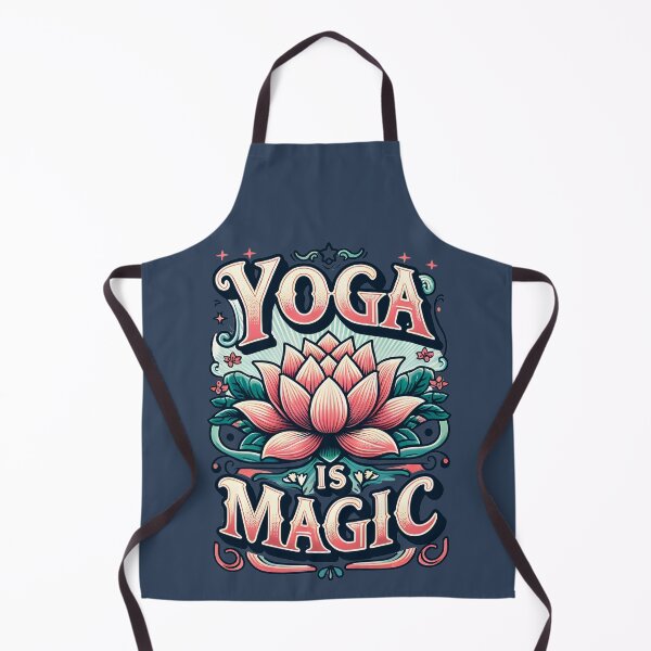 Item preview, Lotus Enchantment: Yoga is Magic Illustration designed and sold by RaveNamaste.