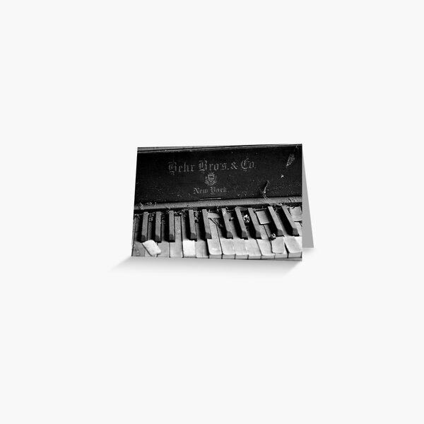 Old Piano Greeting Card