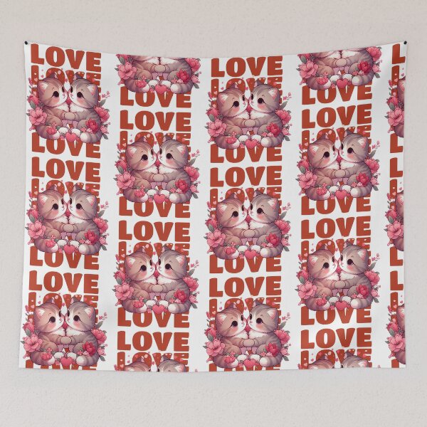 Item preview, Kittens in love: a sweet love designed and sold by Venta Mix  JellycientArt.