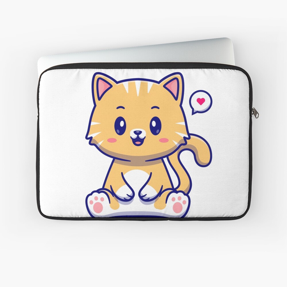 I Am Cute Laptop Sleeve - cute pet design by HackerLooks