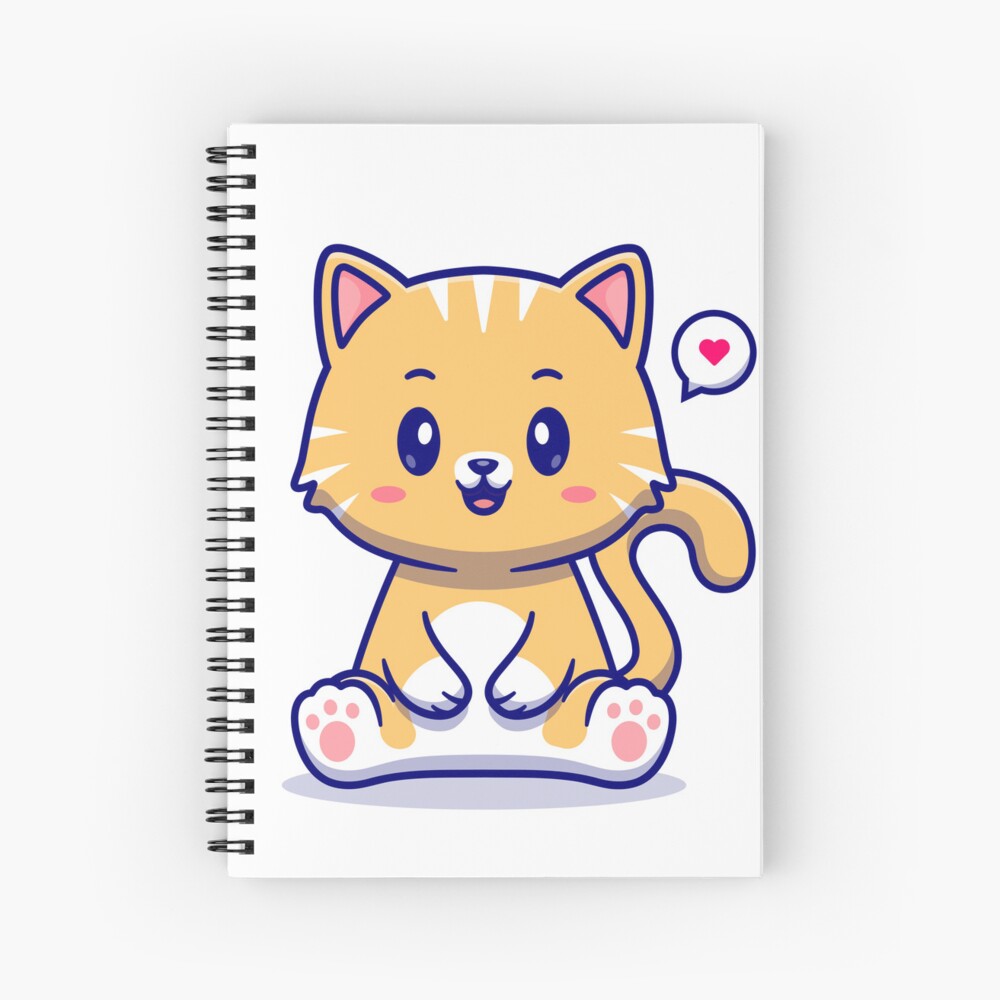 I Am Cute Spiral Notebook - cute pet design by HackerLooks