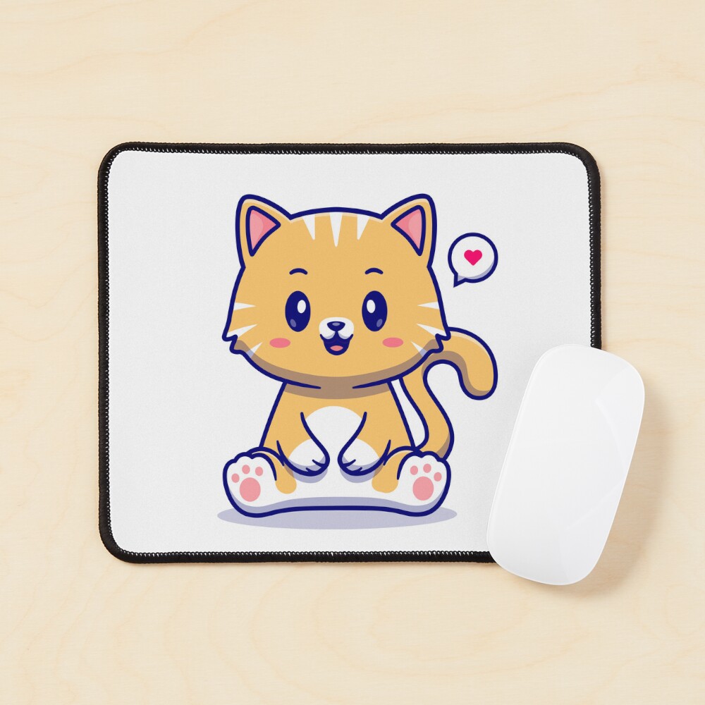I Am Cute Mouse Pad - cute pet design by HackerLooks