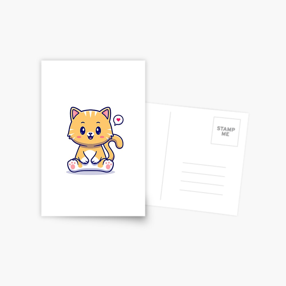 I Am Cute Postcard - cute pet design by HackerLooks