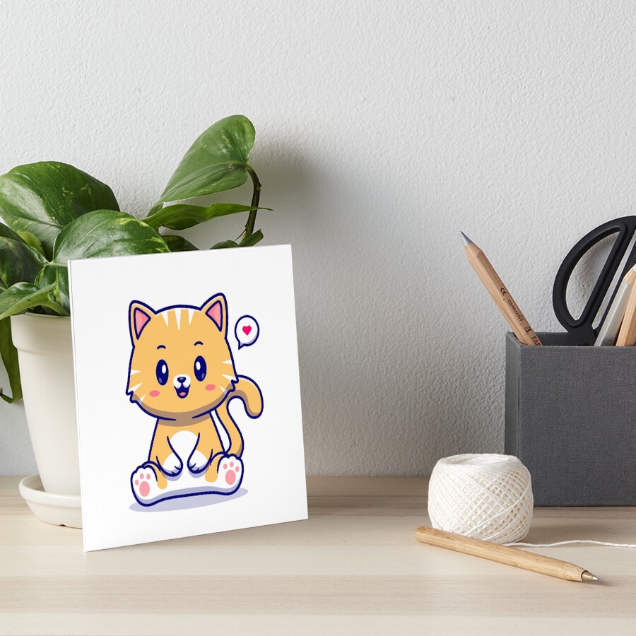 I Am Cute Art Board Print - cute pet design by HackerLooks
