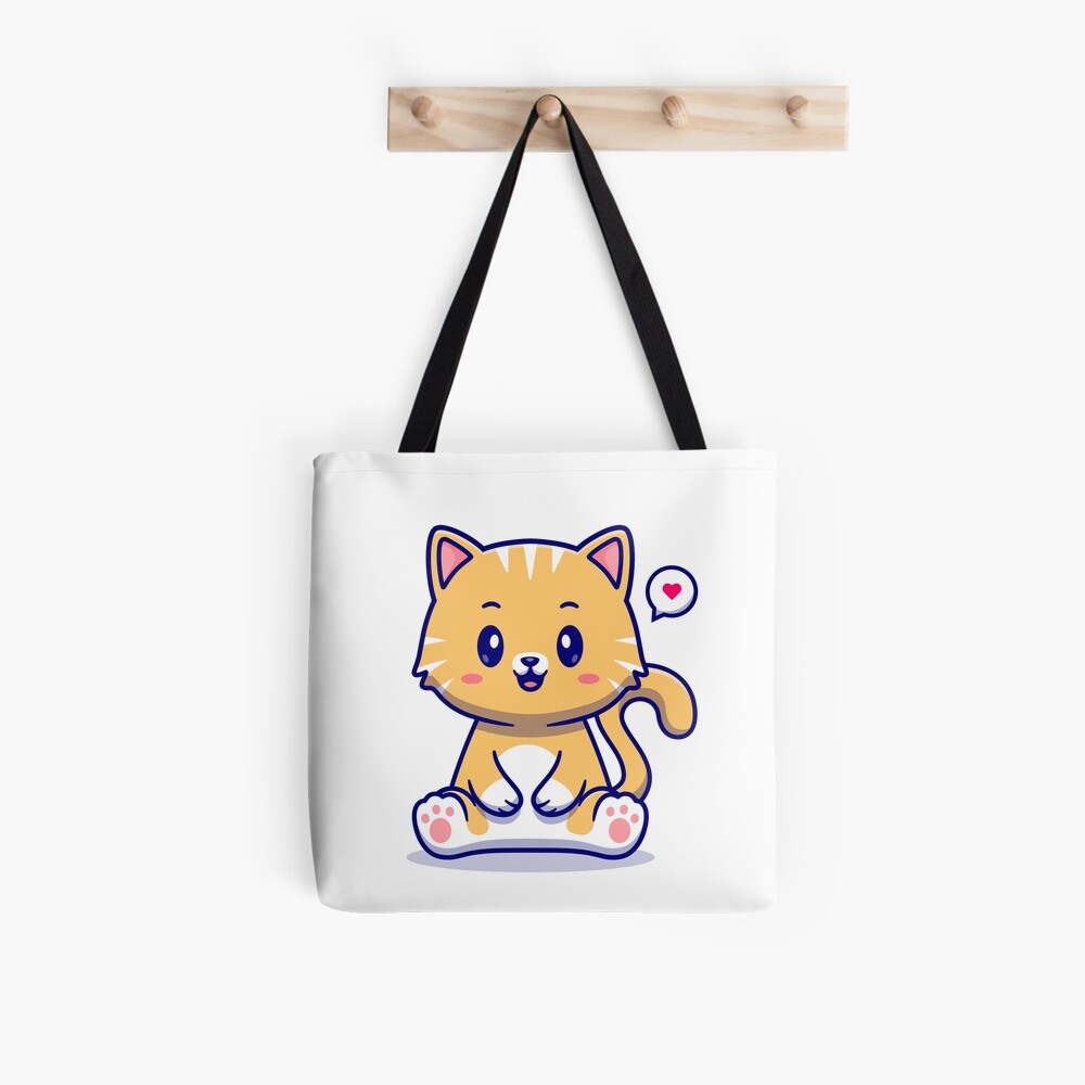 I Am Cute All Over Print Tote Bag - cute pet design by HackerLooks