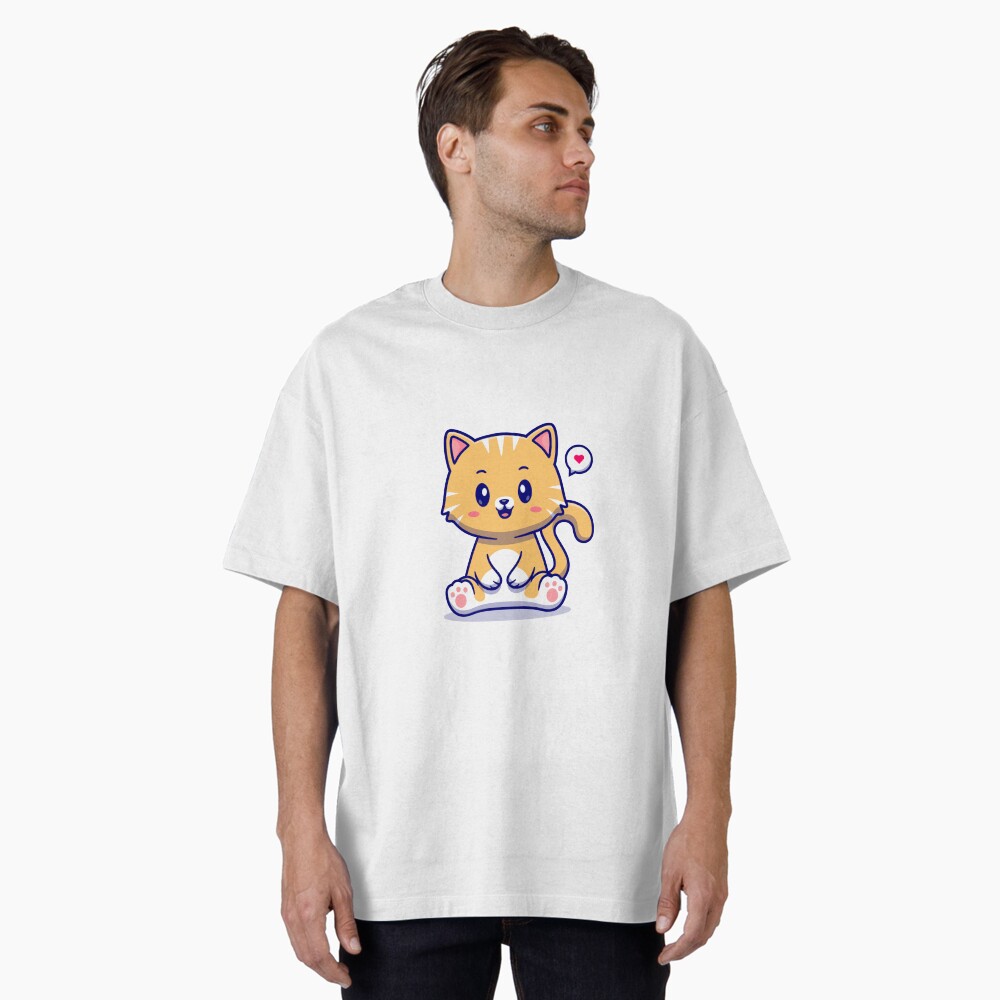 I Am Cute Oversized T-Shirt - cute pet design by HackerLooks