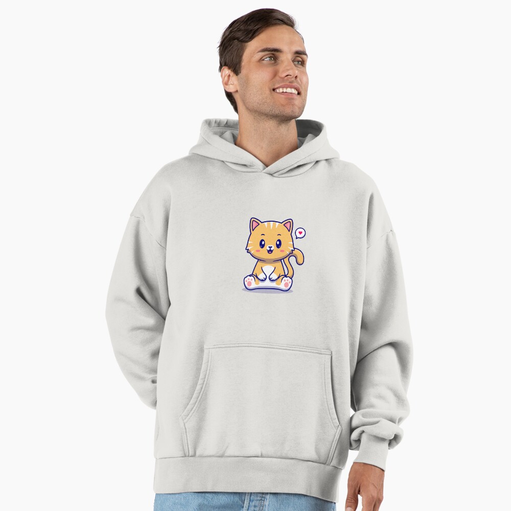 I Am Cute Premium Oversized Hoodie - cute pet design by HackerLooks