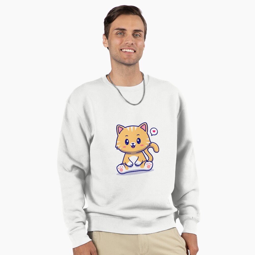 I Am Cute Pullover Sweatshirt - cute pet design by HackerLooks