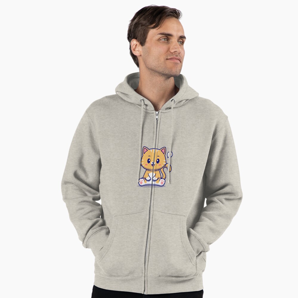I Am Cute Zipped Hoodie - cute pet design by HackerLooks