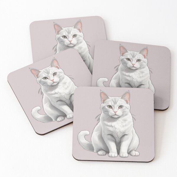 Item preview, White Gray Cat designed and sold by PierreAlbijanic.