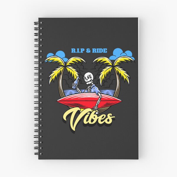 Item preview, RIP & RIDE Vibes - Surfing Skeleton  designed and sold by MrLAS.