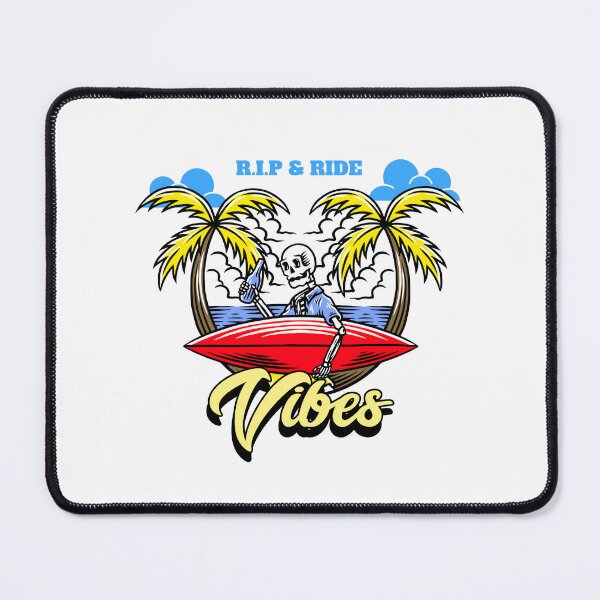 Item preview, RIP & RIDE Vibes - Surfing Skeleton designed and sold by MrLAS.