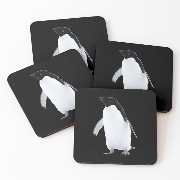 Item preview, Adelie Penguin (black background)  designed and sold by SBPenguins.