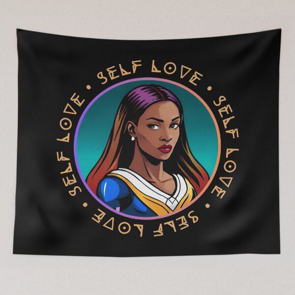 Item preview, Superhero Woman Orange Self Love Melanin Magic Purple designed and sold by Melan Designs.
