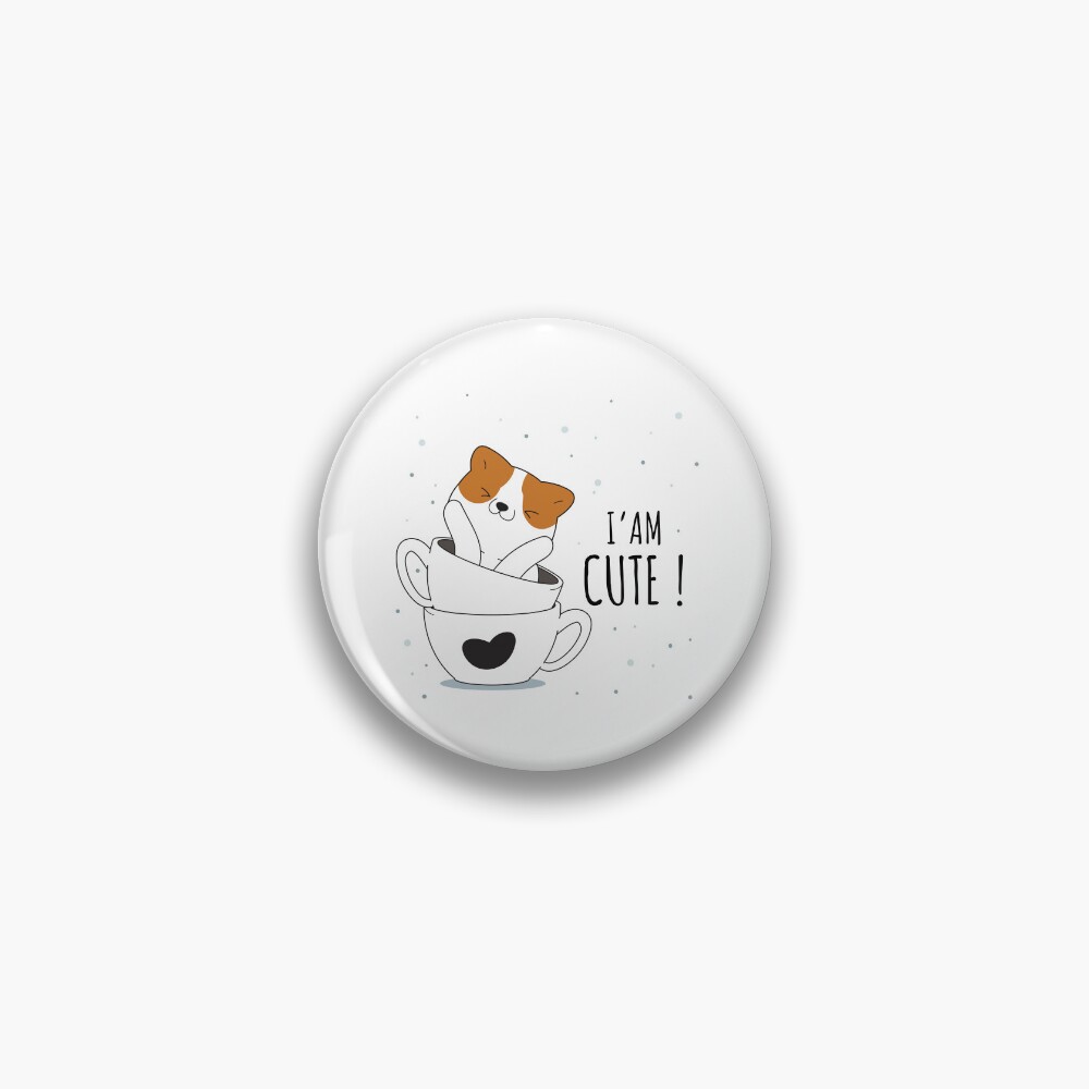Cute Sunshine Pin - cute pet design by HackerLooks