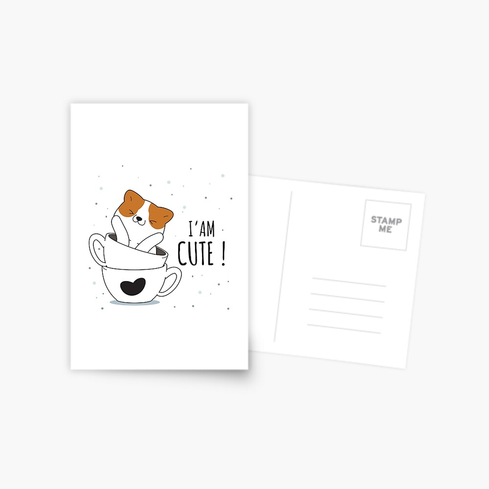 Cute Sunshine Postcard - cute pet design by HackerLooks