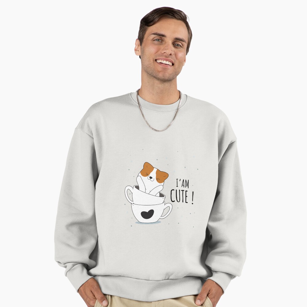 Cute Sunshine Premium Oversized Sweatshirt - cute pet design by HackerLooks