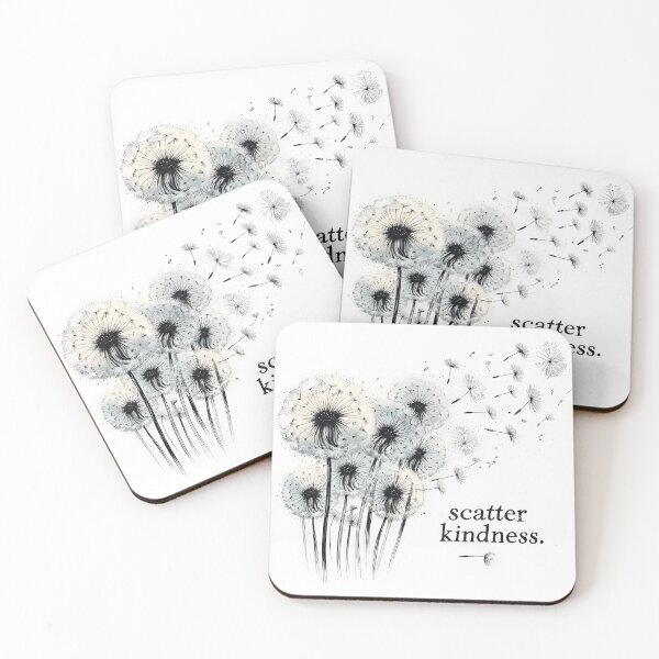 Item preview, Dandelion Whispers: Scatter Kindness Illustration designed and sold by RaveNamaste.