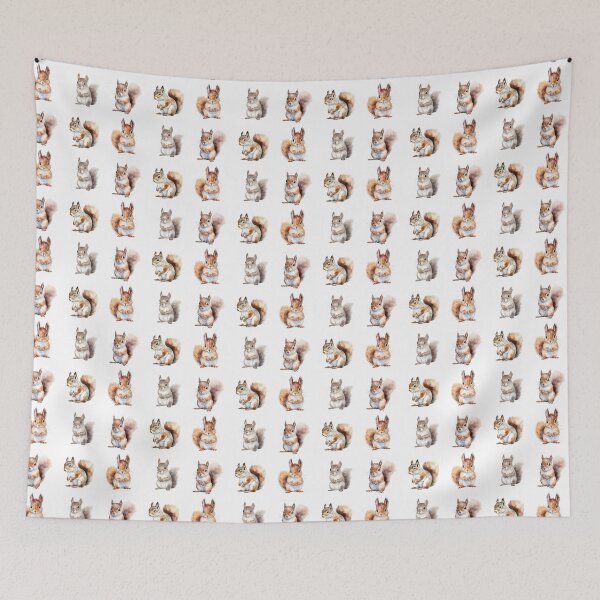 Item preview, Cute Watercolor Baby Squirrels designed and sold by TheAnimalZ00.