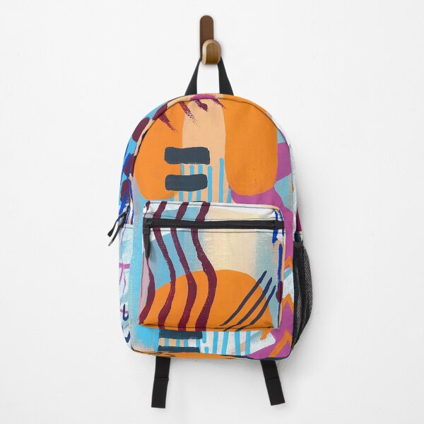 Item preview, Orange and Blue Abstract Shapes designed and sold by ewartick1.