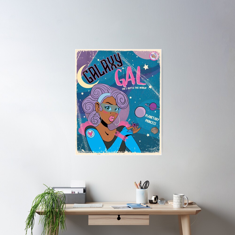 Galaxy Gal Poster