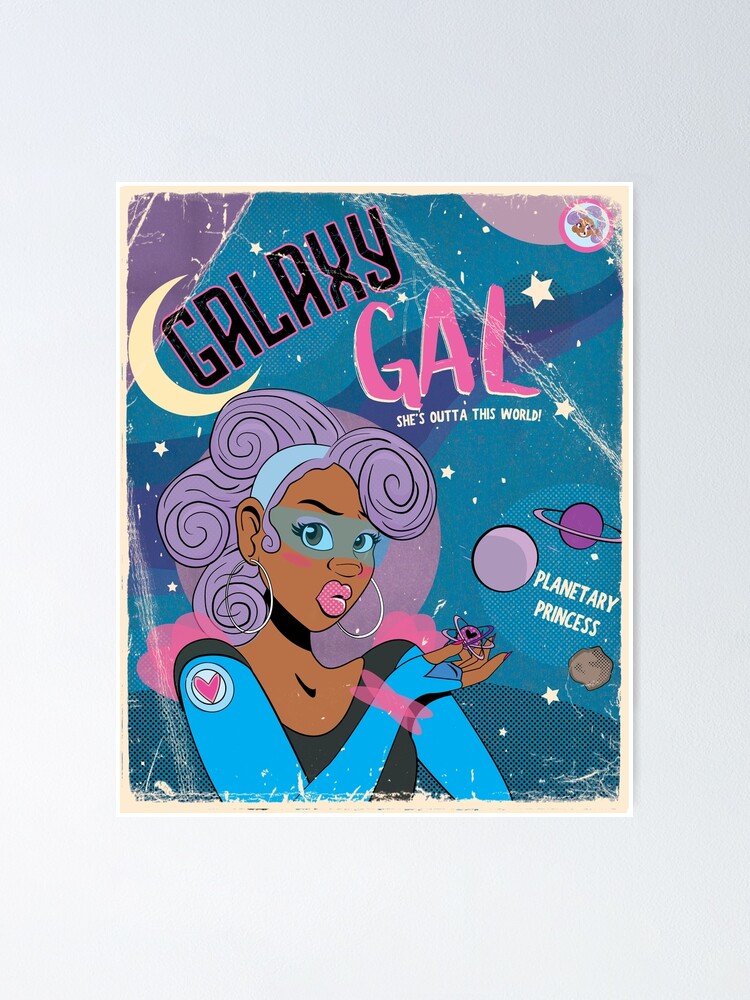 Alternate view of Galaxy Gal Poster