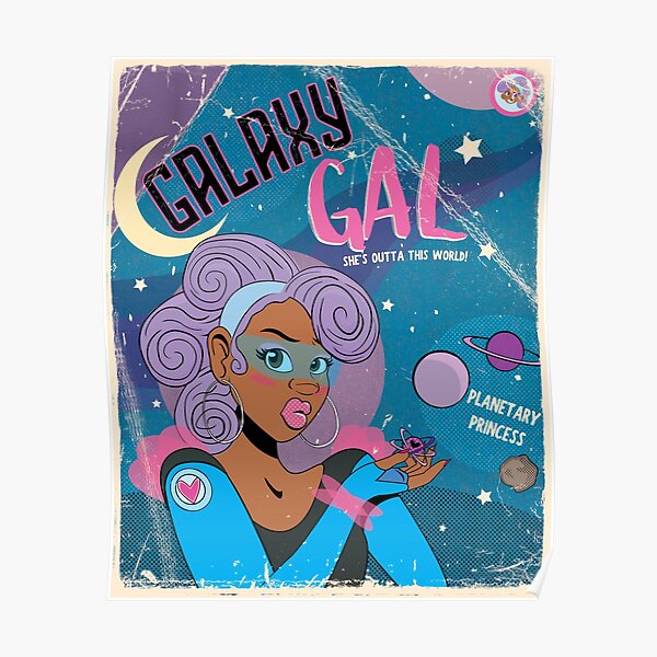 Galaxy Gal Poster
