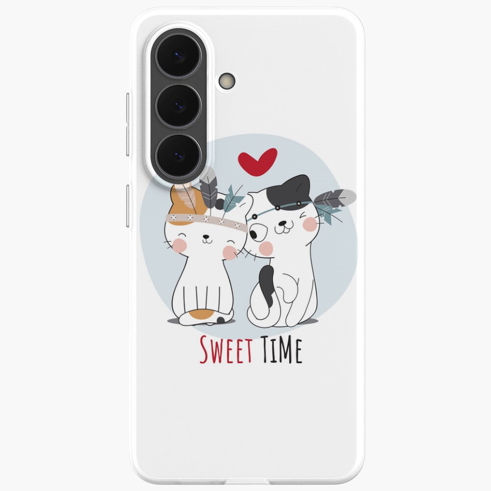 Sweet Time Cats :D Samsung Galaxy Soft Case - cute pet design by HackerLooks