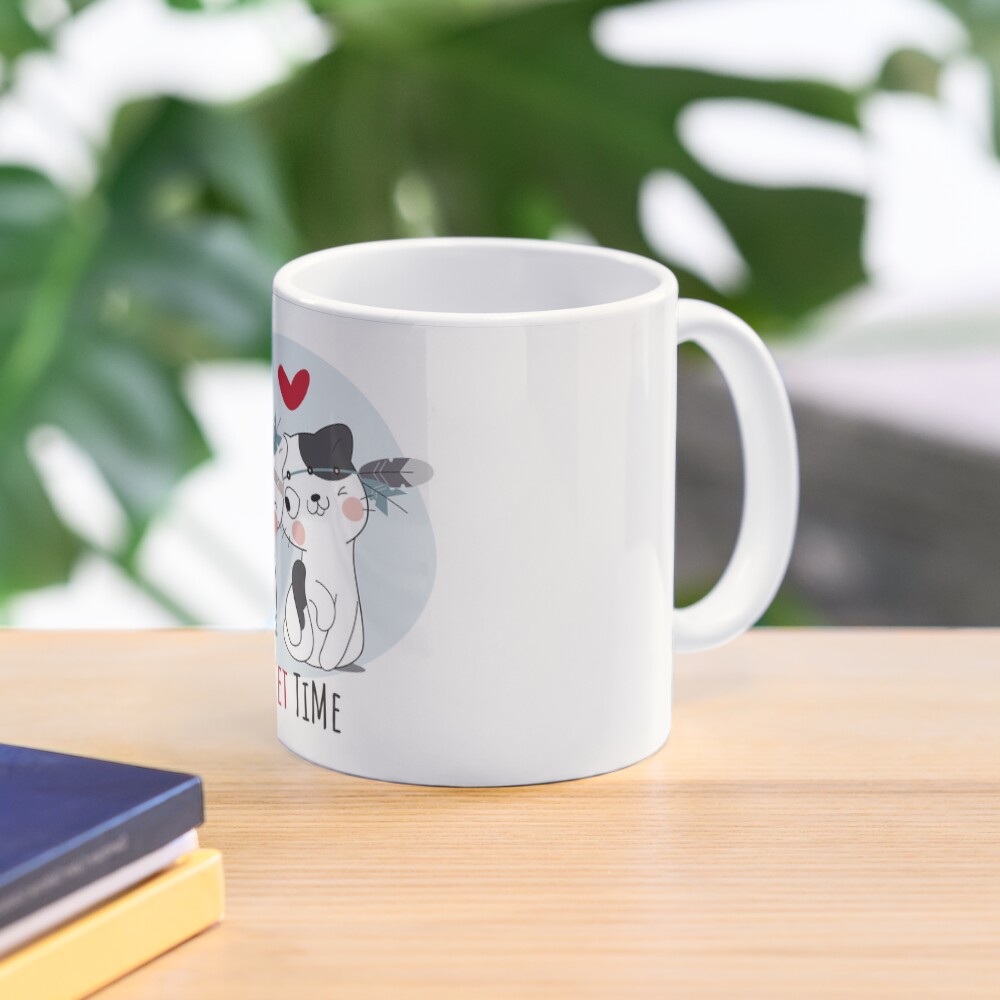 Sweet Time Cats :D Classic Mug - cute pet design by HackerLooks
