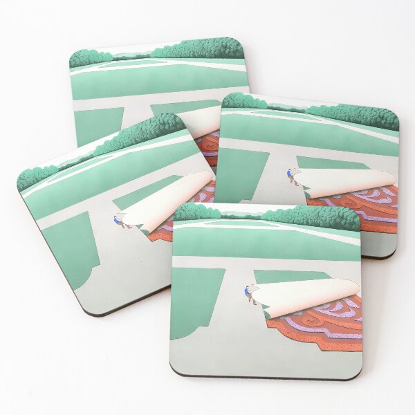 Item preview, Green Field Sticker | Art Of Guy Billout designed and sold by terryurko.