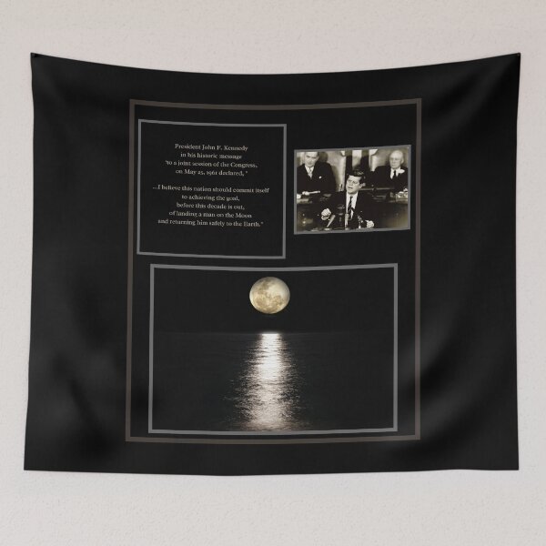 Item preview, JOHN F. KENNEDY TO CONGRESS 1961-LANDING A MAN ON THE MOON designed and sold by PatriotCat.
