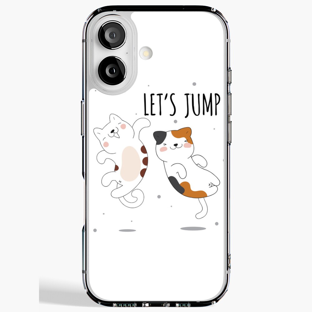 Let's Jump Cats :D iPhone Soft Case - cute pet design by HackerLooks