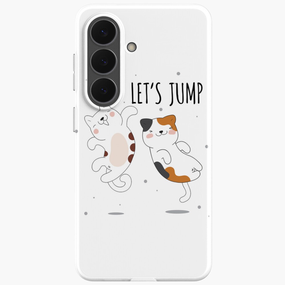 Let's Jump Cats :D Samsung Galaxy Soft Case - cute pet design by HackerLooks