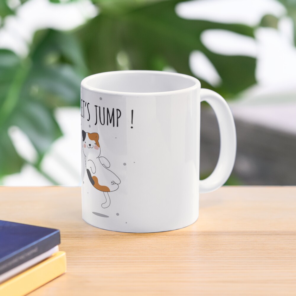 Let's Jump Cats :D Classic Mug - cute pet design by HackerLooks