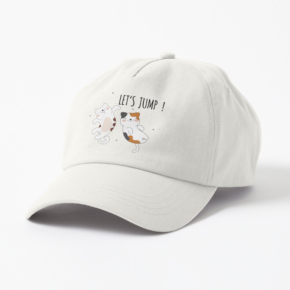 Let's Jump Cats :D Dad Hat - cute pet design by HackerLooks