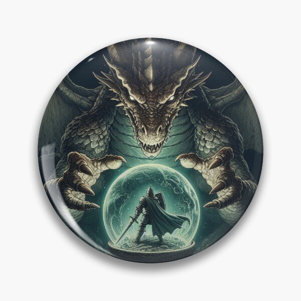 Item preview, The Dragon and the Knight designed and sold by Kallak-AI-Art.