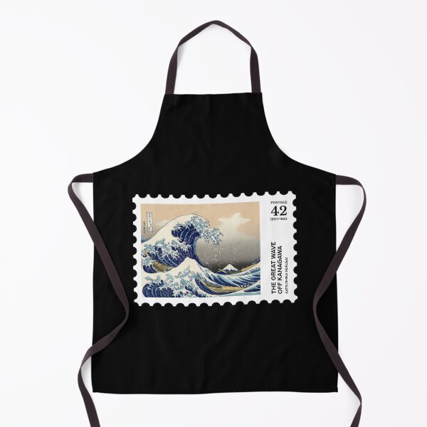 Item preview, The Great Wave off Kanagawa, Katsushika Hokusai stamp designed and sold by RabbitK.