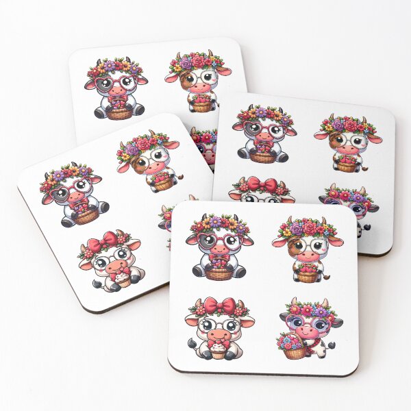 Item preview, Cute Valentines Day Baby Cows designed and sold by TheAnimalZ00.