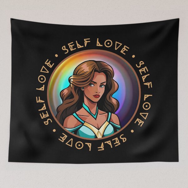 Item preview, Superhero Woman Orange Self Love Rainbow Pearl Orb designed and sold by Melan Designs.