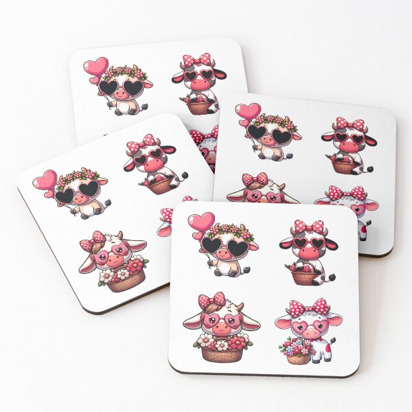 Item preview, Valentines Day Baby Cows designed and sold by TheAnimalZ00.