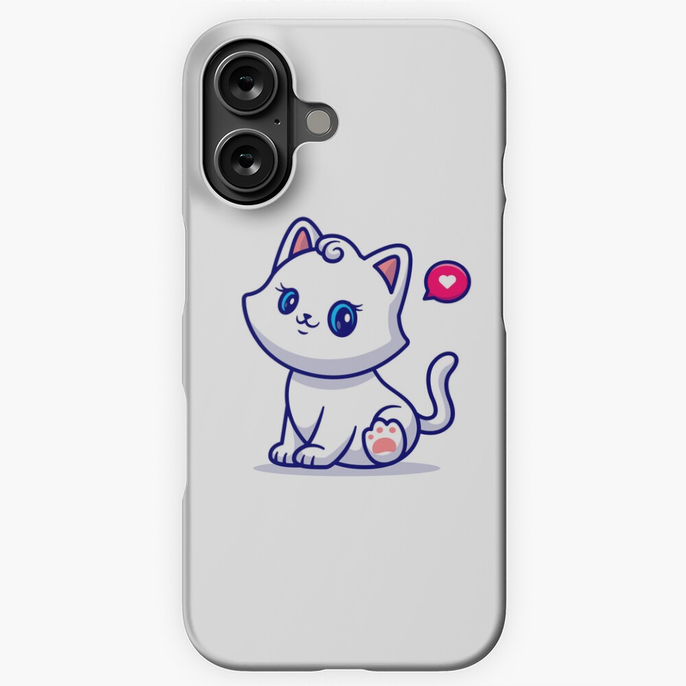 Cute Kitten iPhone Snap Case - cute pet design by HackerLooks
