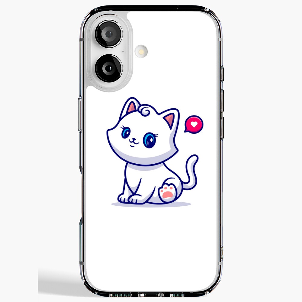 Cute Kitten iPhone Soft Case - cute pet design by HackerLooks