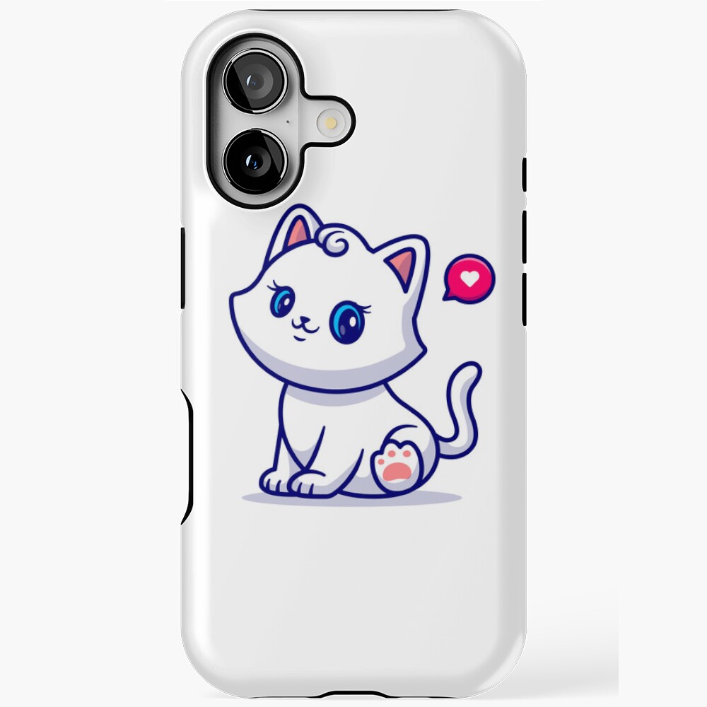 Cute Kitten iPhone Magsafe Tough Case - cute pet design by HackerLooks